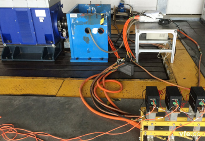 國內某牽引電機變頻器負載現(xiàn)場測量接線示意圖 國內某牽引電機變頻器負載現(xiàn)場測量接線示意圖